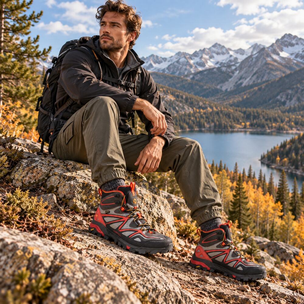 Merrell Capra Mid Sport GTX Hiking Boots Gore-Tex Vibram Mens 10 NWT J65023
